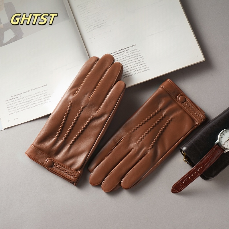 Leather Driving Glove - 2025 neue Männer Winter Echte Leder