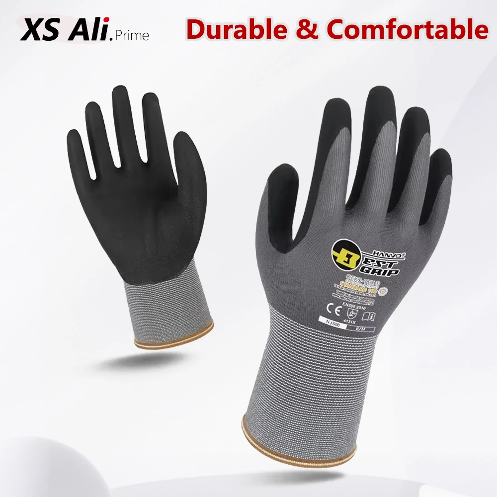 Nitrile Mechanic Glove - 1/10 Paar Schaumstoff-Nitril-Handschuhe – Rutschfest, ölbeständig