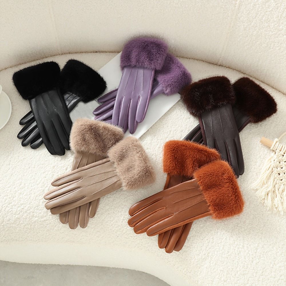 Winter Glove Insulated - Thermisch Gefütterte Damen-Lederhandschuhe Verdickte Thermisch Isolierte
