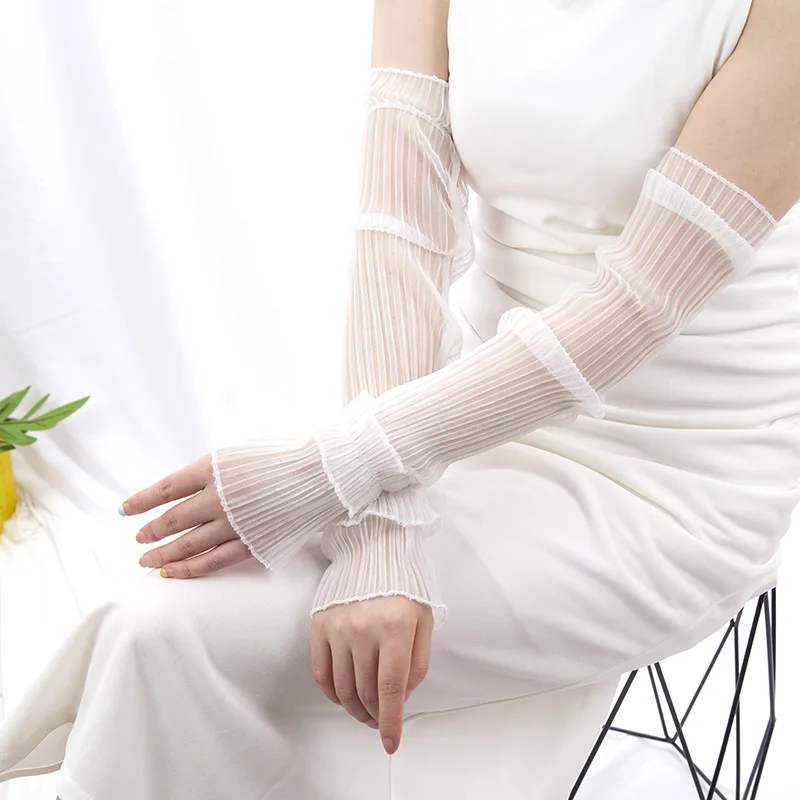 Fingerless Glove Knit - Sommer Lange Fingerlose Handschuhe Frauen Im
