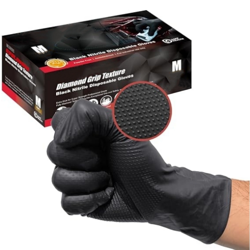 8Mil Hochleistungs-Schwarze Ni – Nitrile Mechanic Glove Bewertung und Preis