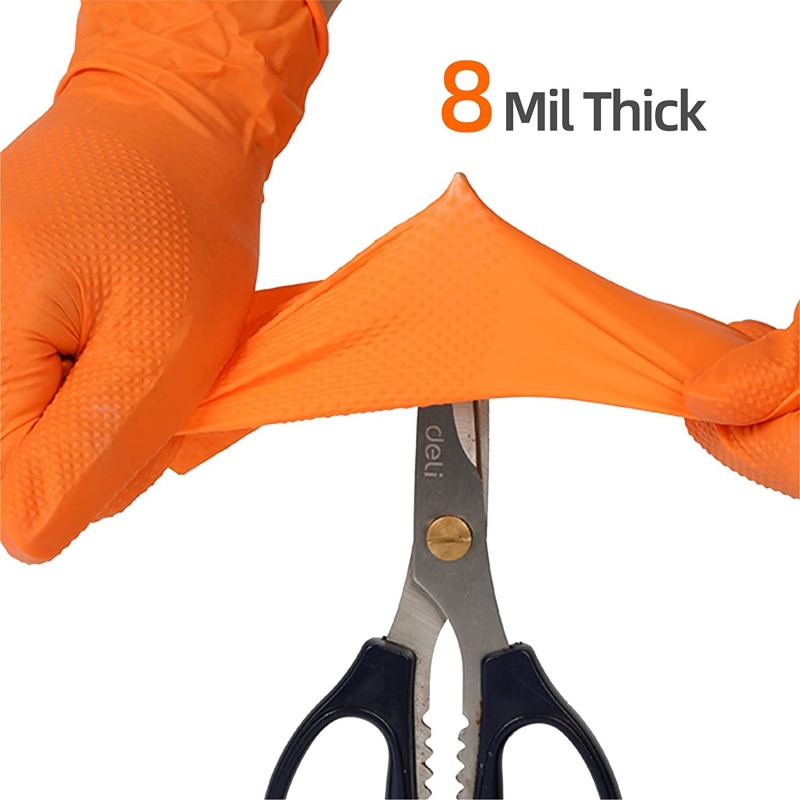 8mil Nitrilhandschuhe, dick, 3 – Nitrile Mechanic Glove Bewertung und Preis