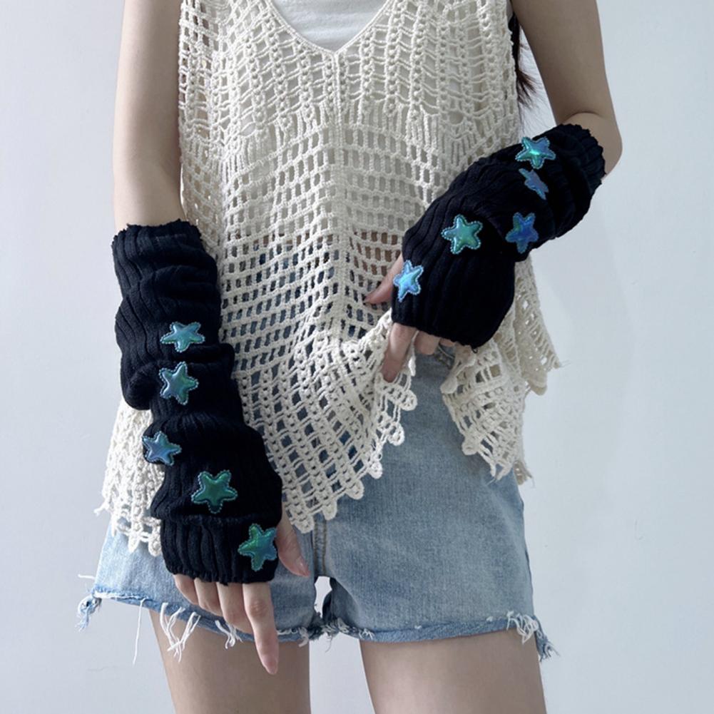 Damen Herbst-Winter Warme Stri – Fingerless Glove Knit Bewertung und Preis