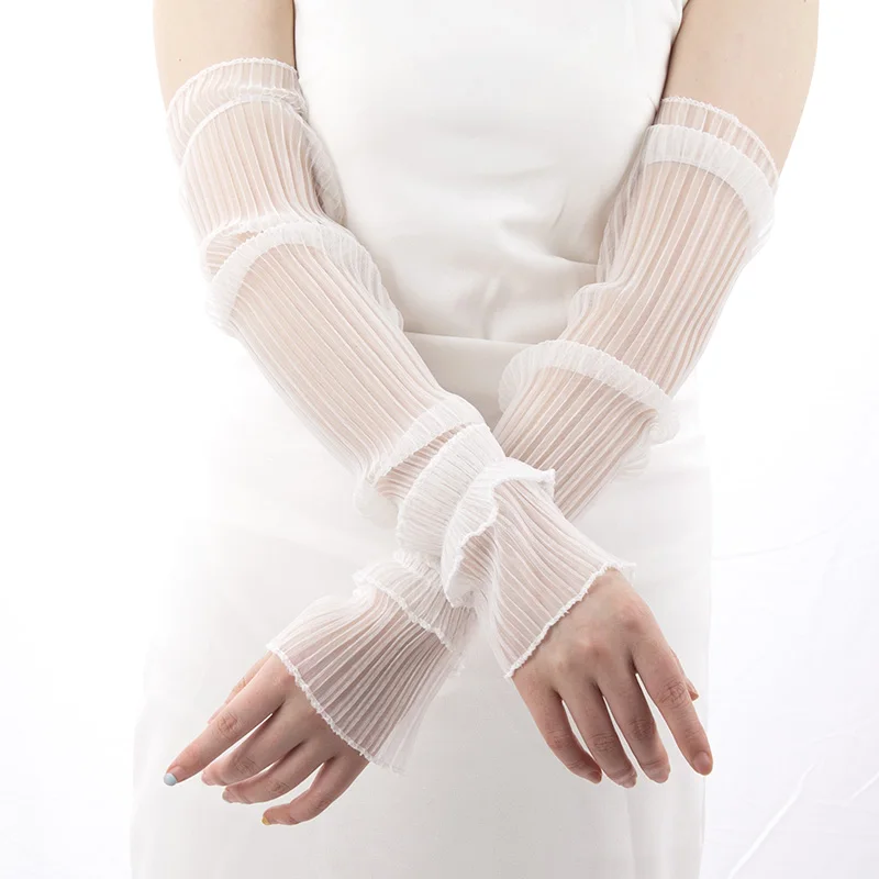 Sommer Lange Fingerlose Handsc – Fingerless Glove Knit Bewertung und Preis